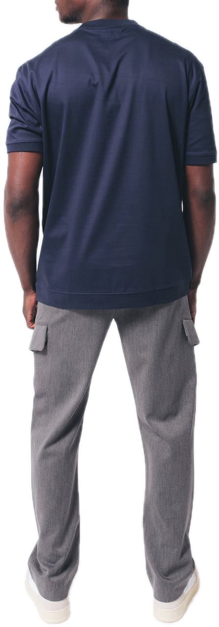 Aeden Baker Tee Dark Blue Blauw