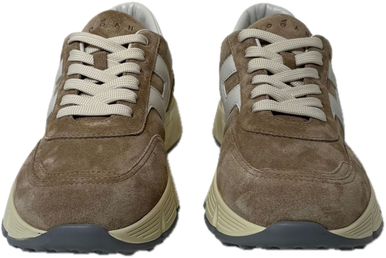 HOGAN Sneaker suede lichtbruin hyperlight Bruin