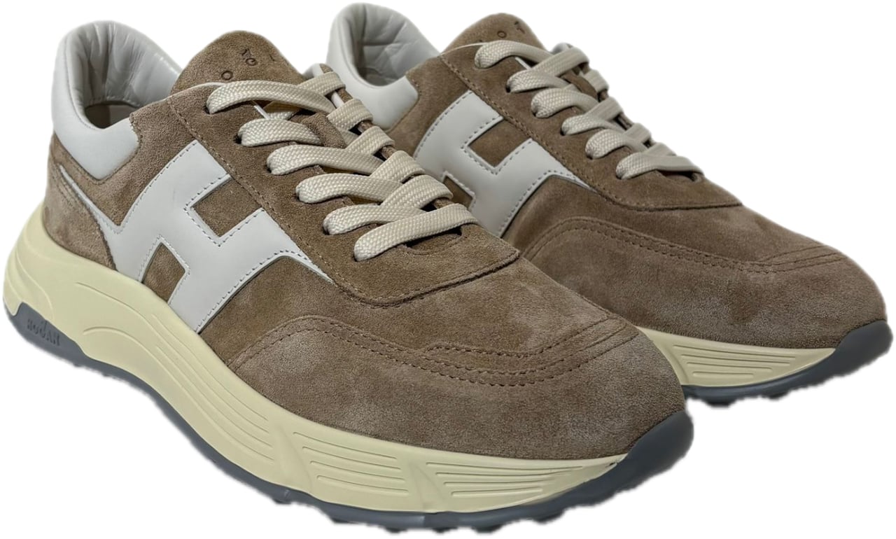 HOGAN Sneaker suede lichtbruin hyperlight Bruin