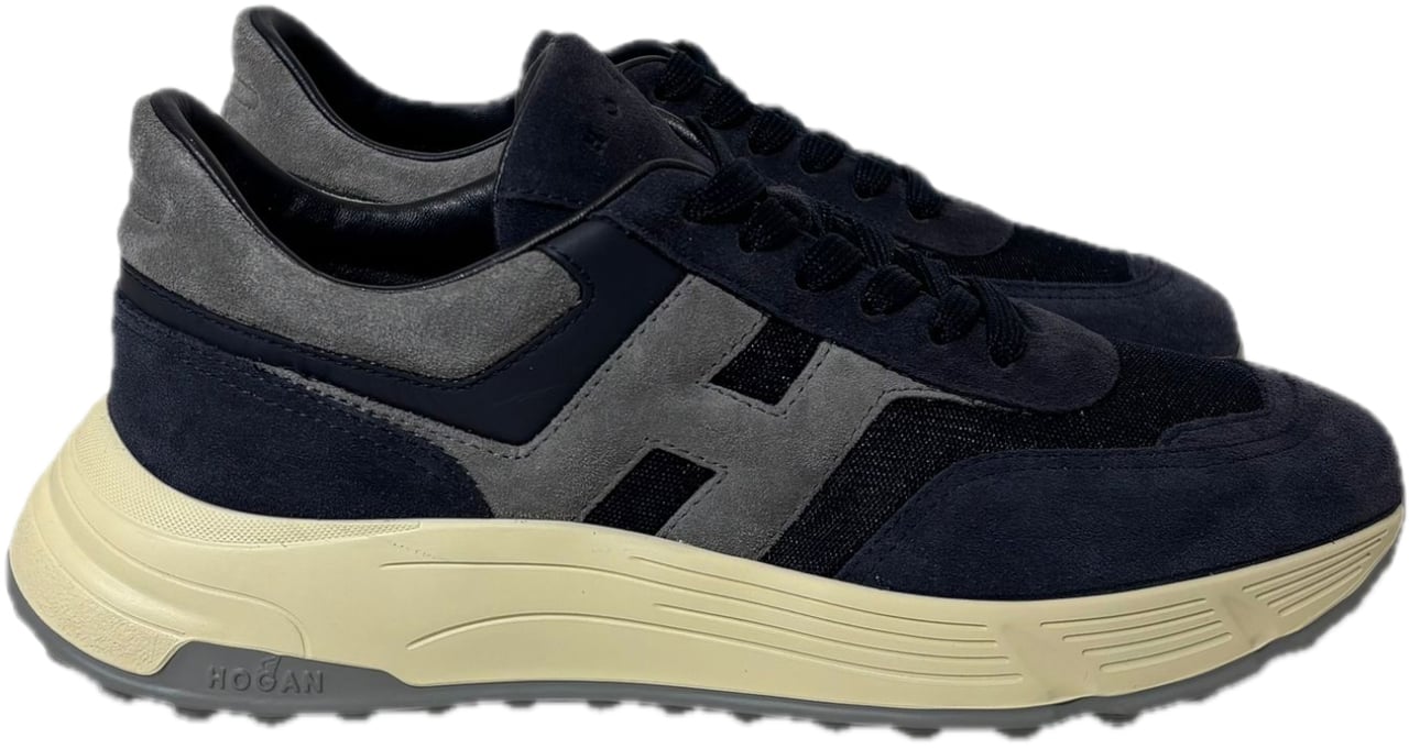 HOGAN Sneaker suede navy Hyperlight Blauw