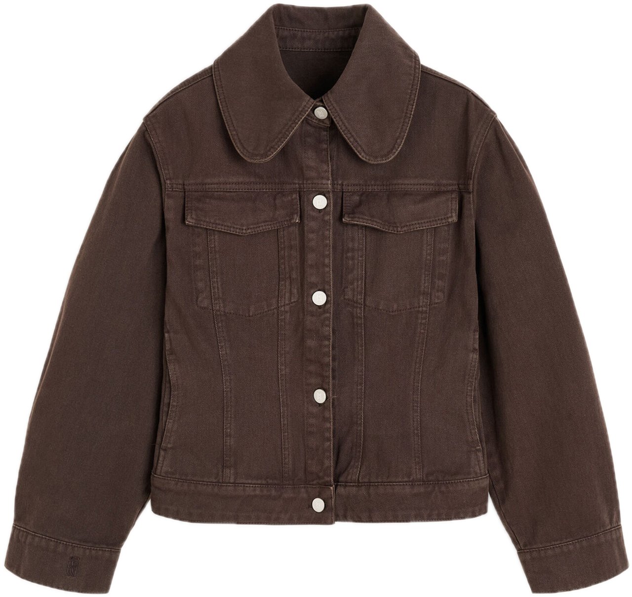 By Malene Birger Villies organic cotton denim jacket Bruin