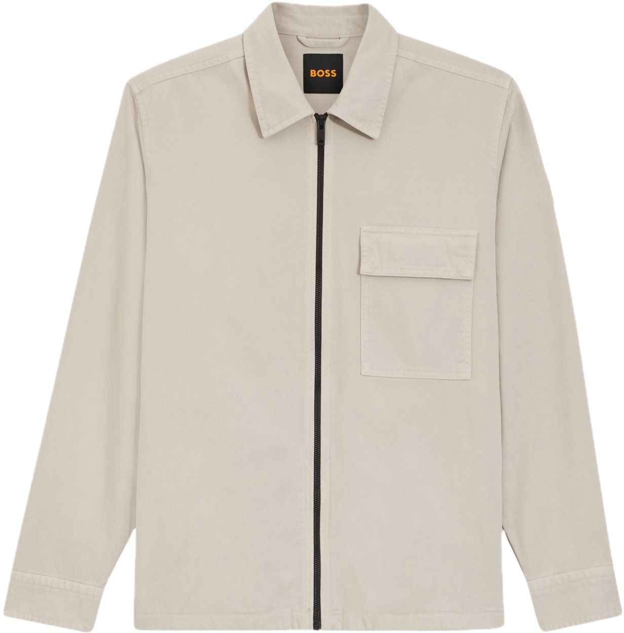 Boss Overshirt Open Grey Grijs