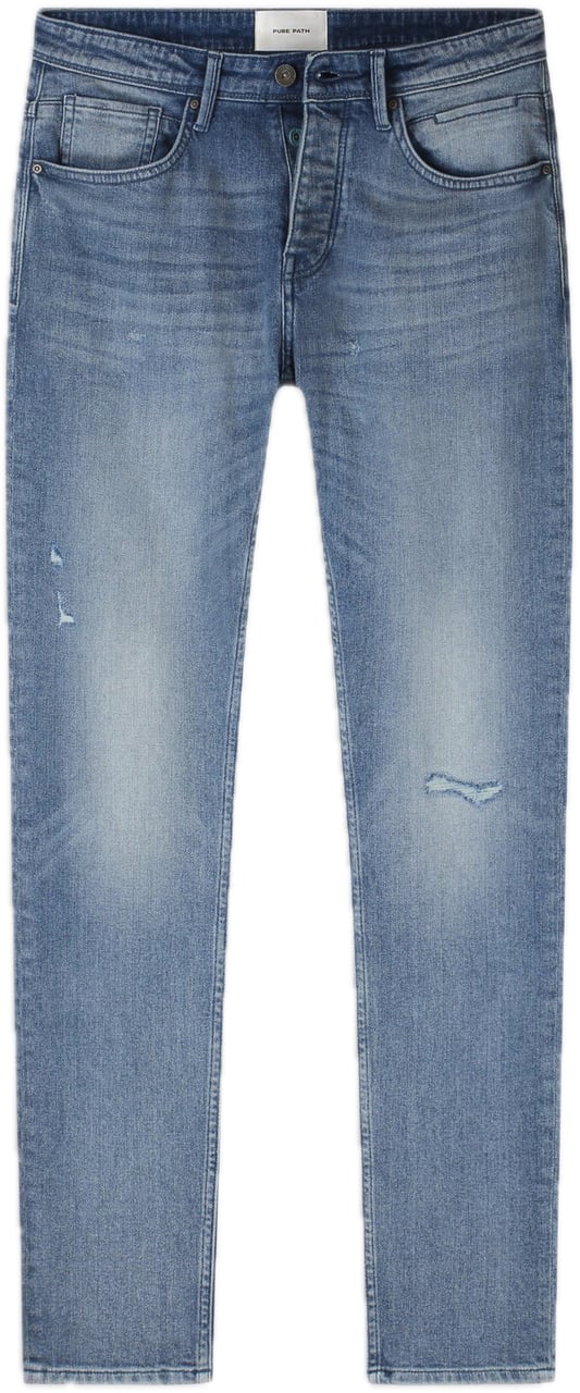 Pure Path The Ryan W1647 Denim Mid Blue Blauw