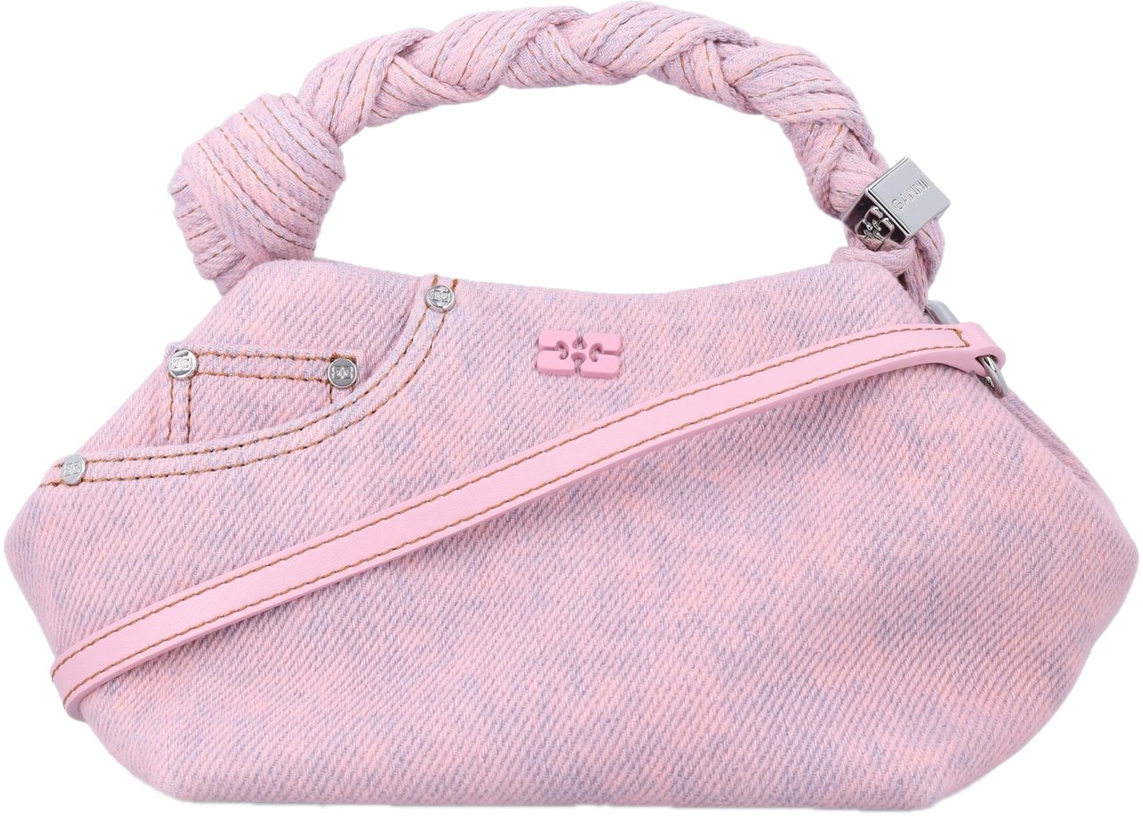Ganni bag pink jeans Roze