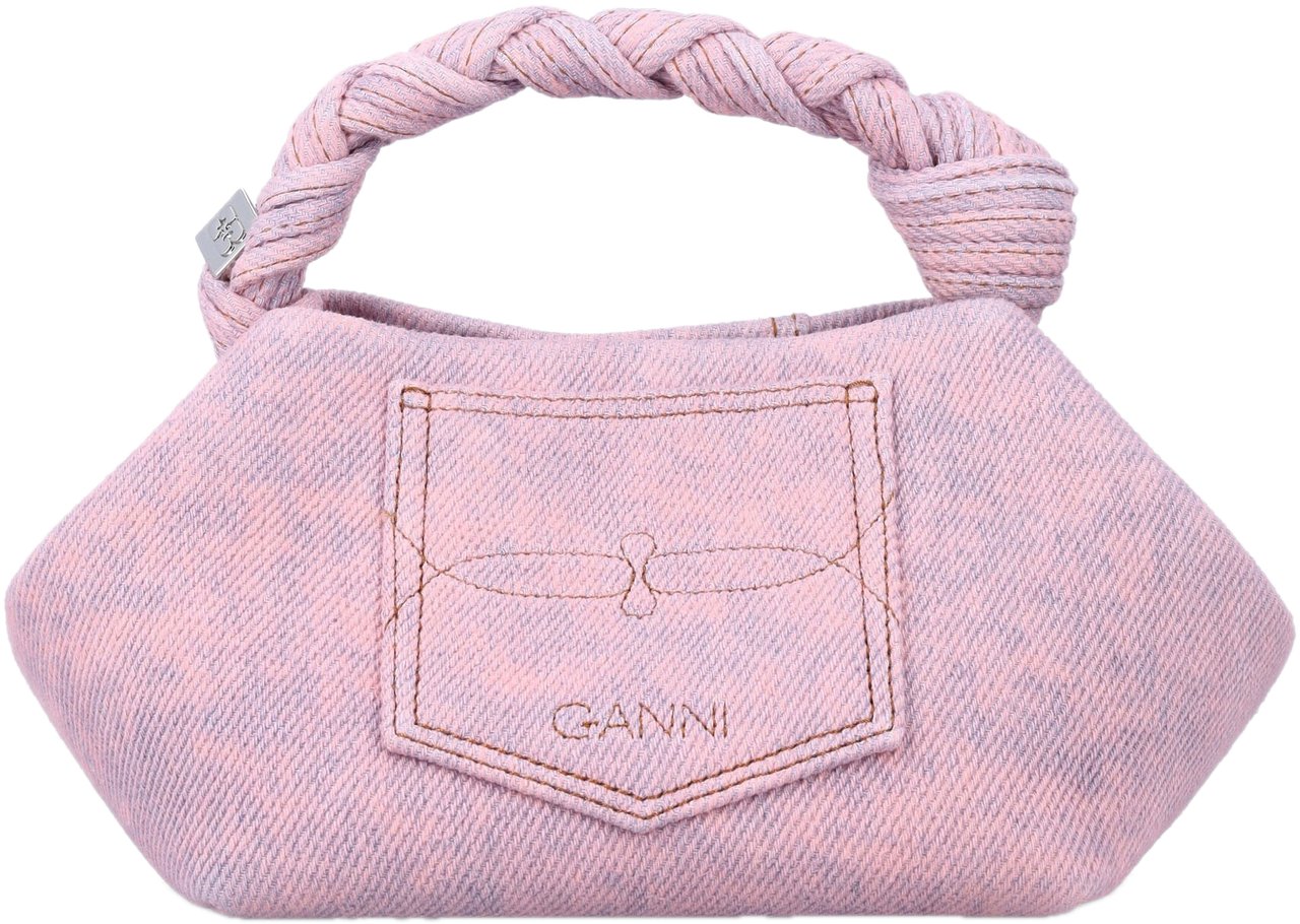 Ganni bag pink jeans Roze