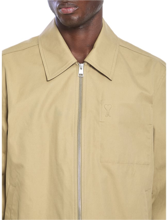AMI Paris bomber katoen beige Beige