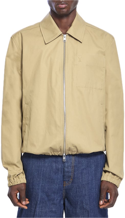 AMI Paris bomber katoen beige Beige