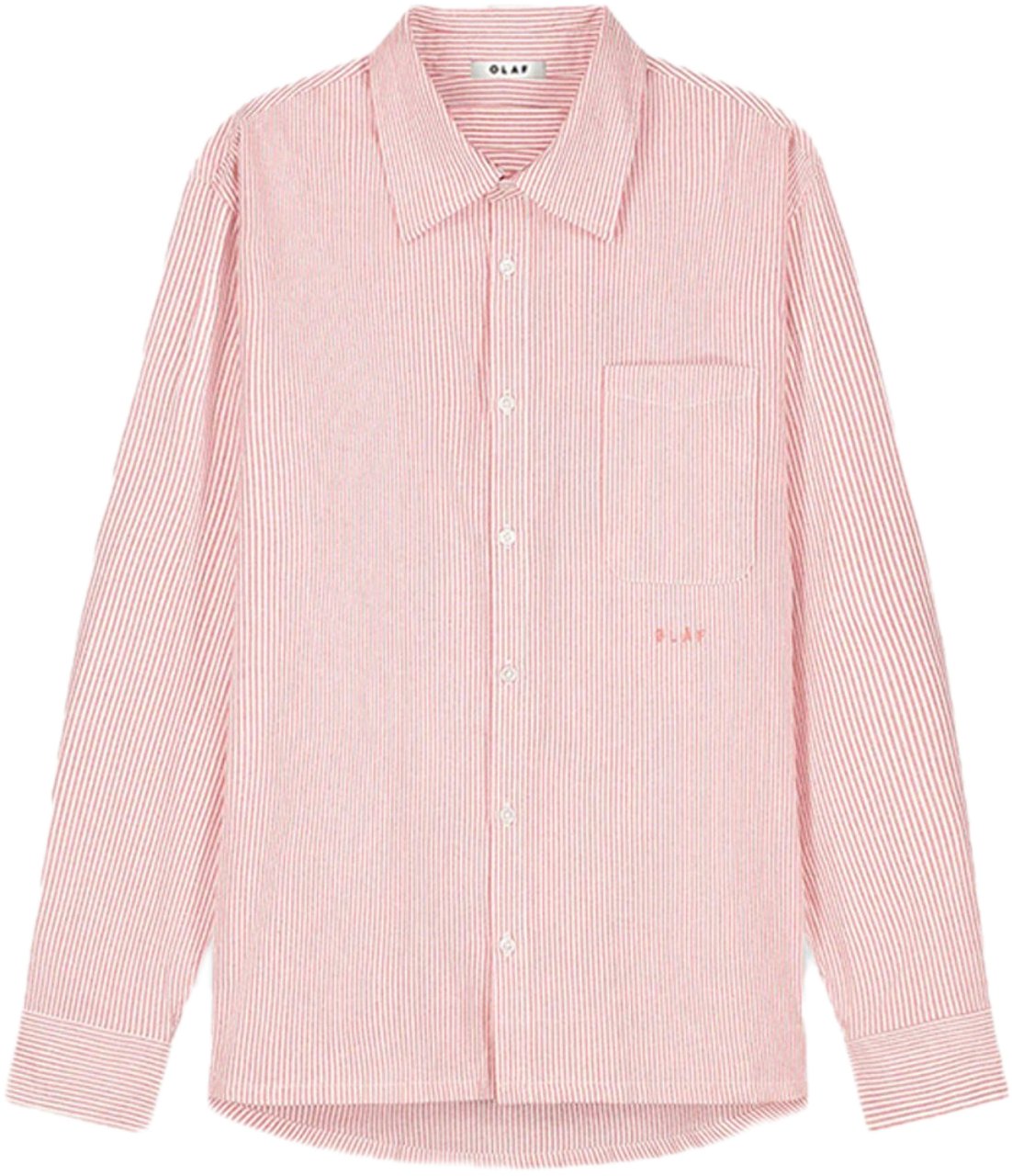 ØLÅF overhemd streep wit oranje Oranje