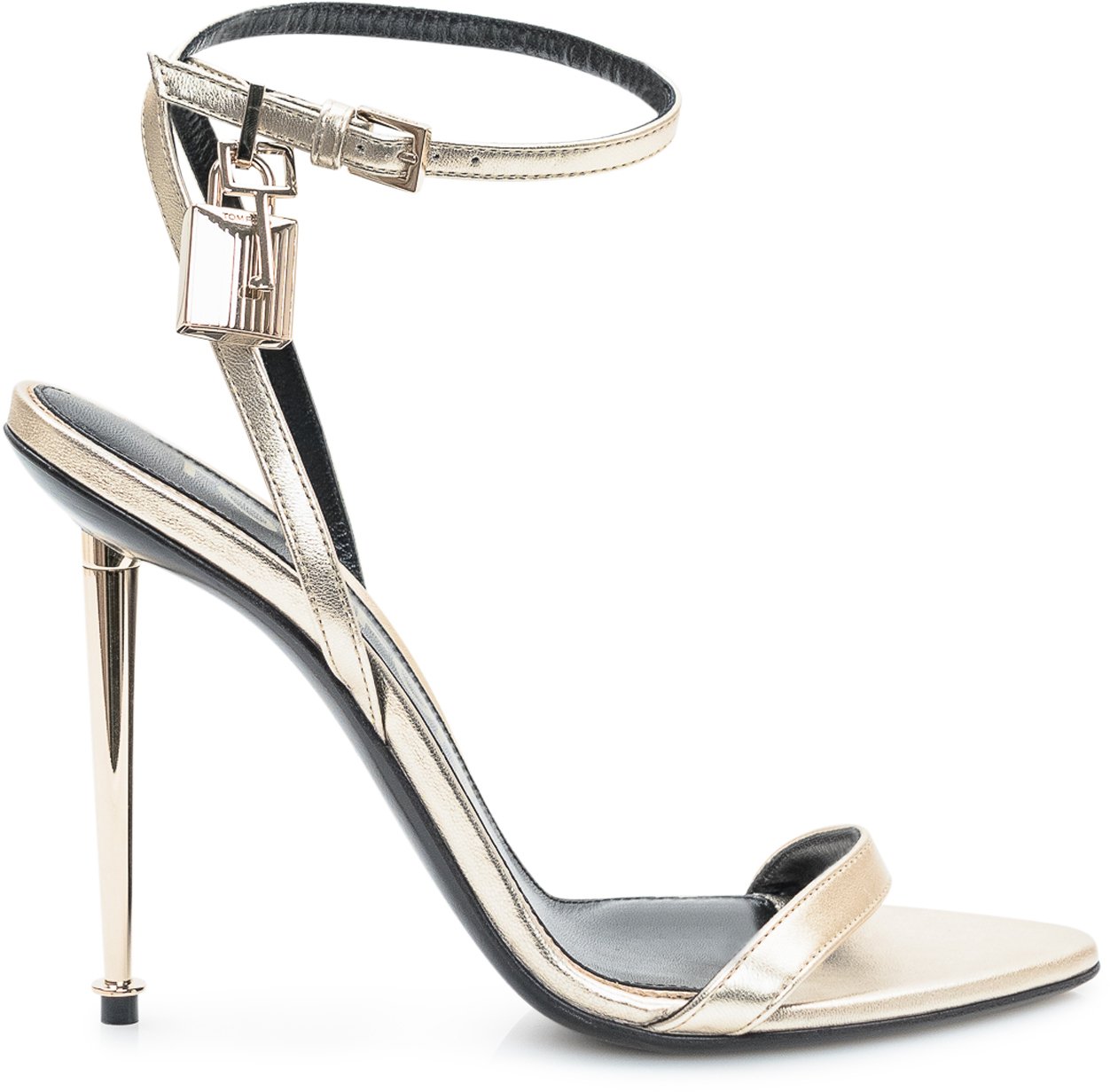Tom Ford Padlock Sandal Pale Gold Goud