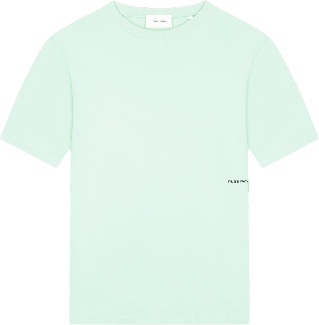 Pure Path Sideline Wordmark T-shirt Mint Groen