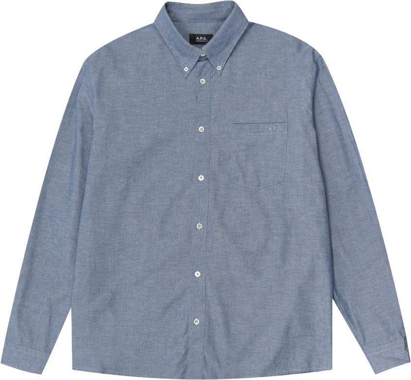 A.P.C. hemd blauw Blauw