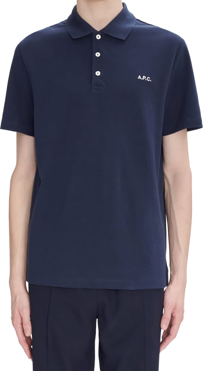 A.P.C. Polo blauw Blauw
