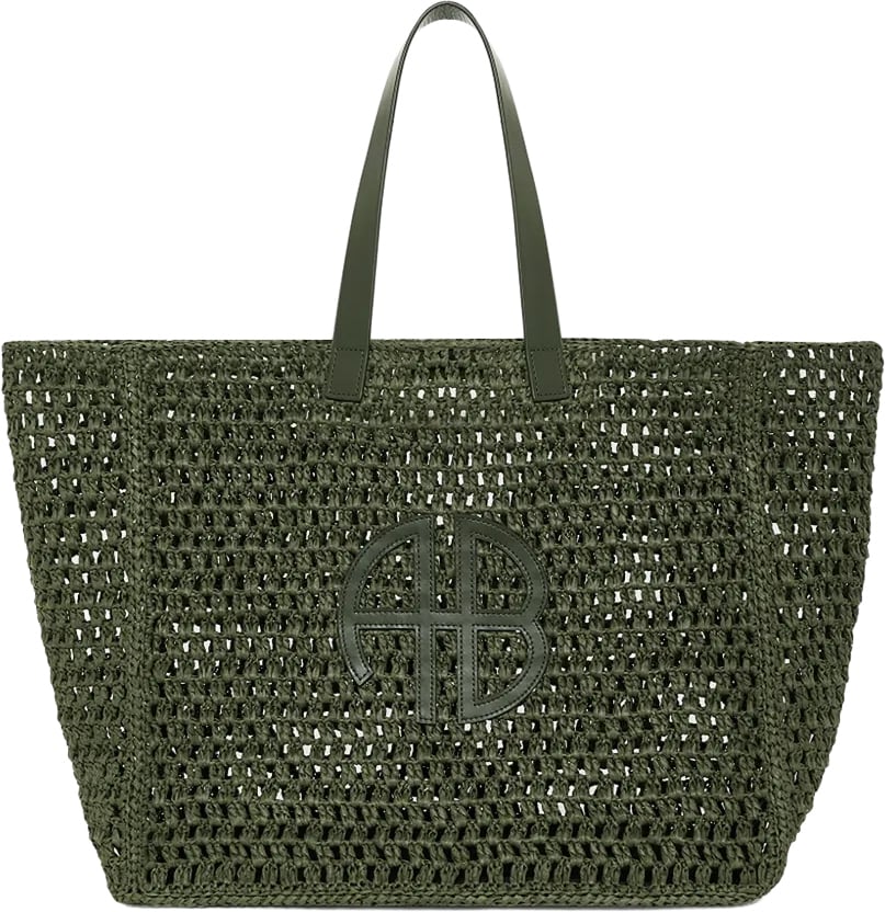 Anine Bing tote bag khaki Groen