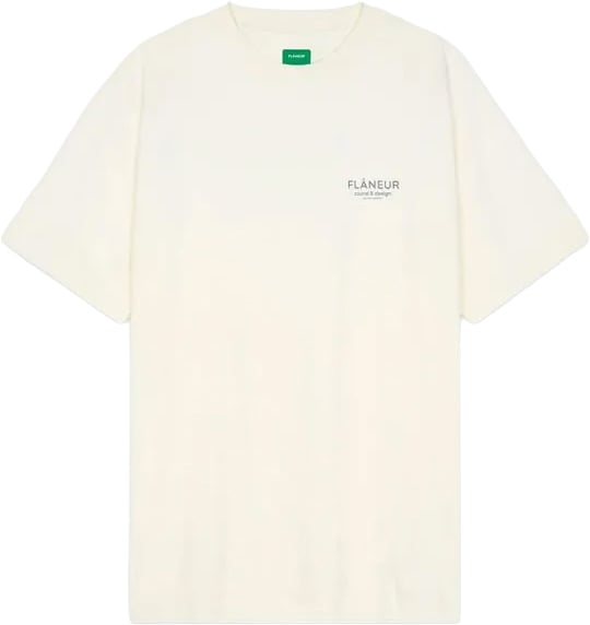 FLÂNEUR t-shirt wit logo Wit