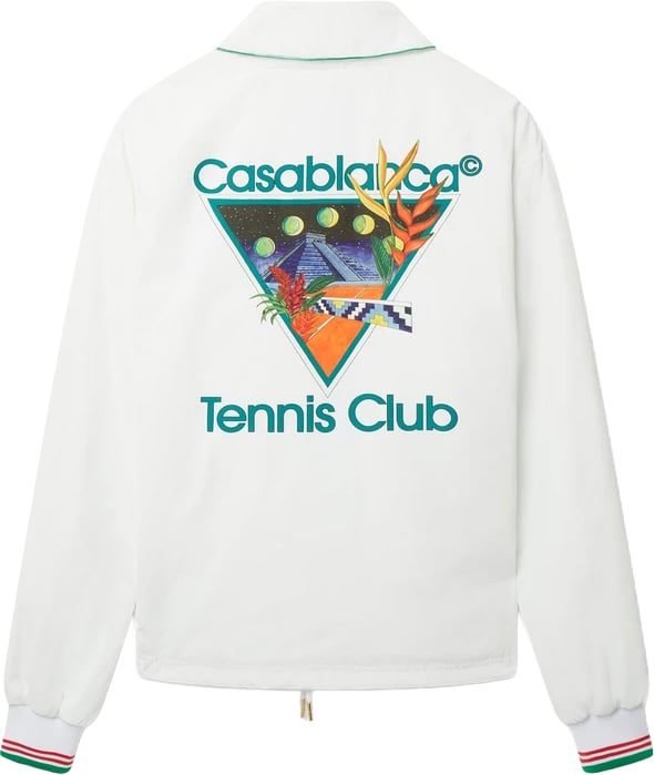 Casablanca jacket choach tennis club icon Wit