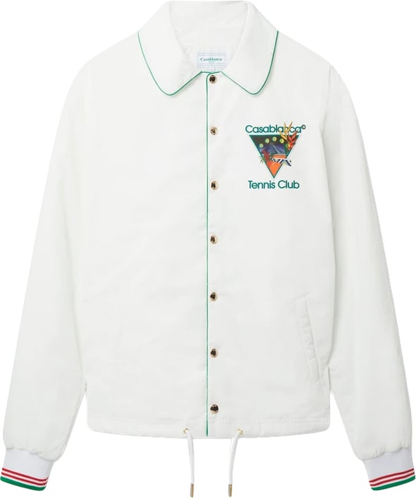 Casablanca jacket choach tennis club icon Wit
