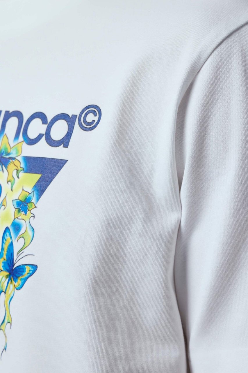 Casablanca t-shirt logo Wit