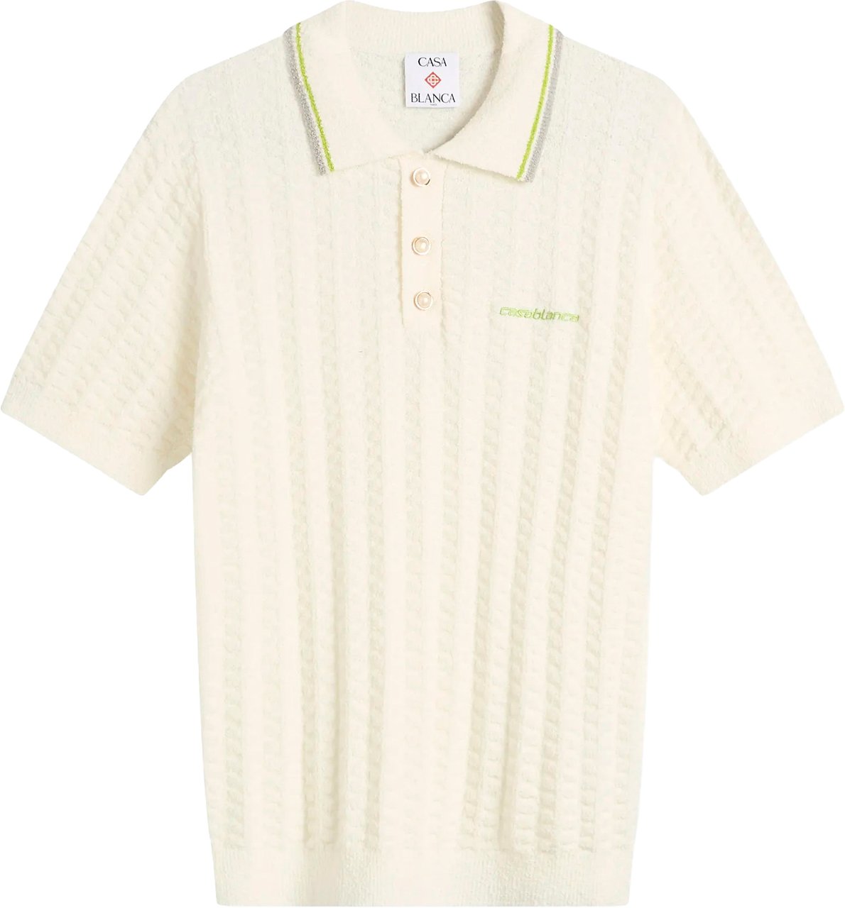 Casablanca polo pull Wit