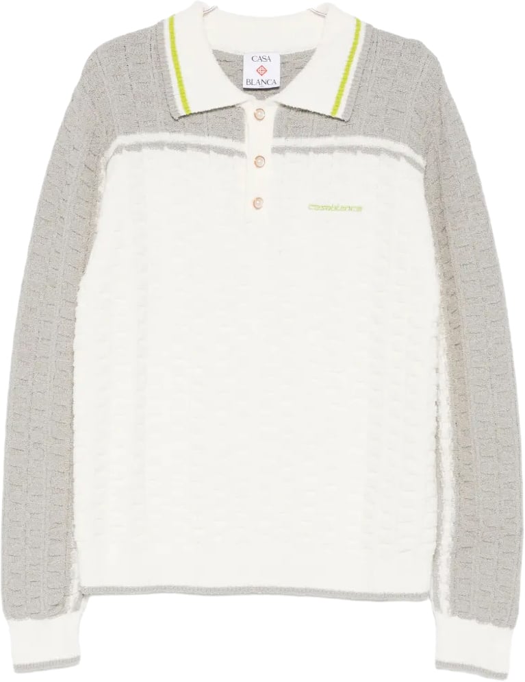 Casablanca poloshirt white Wit