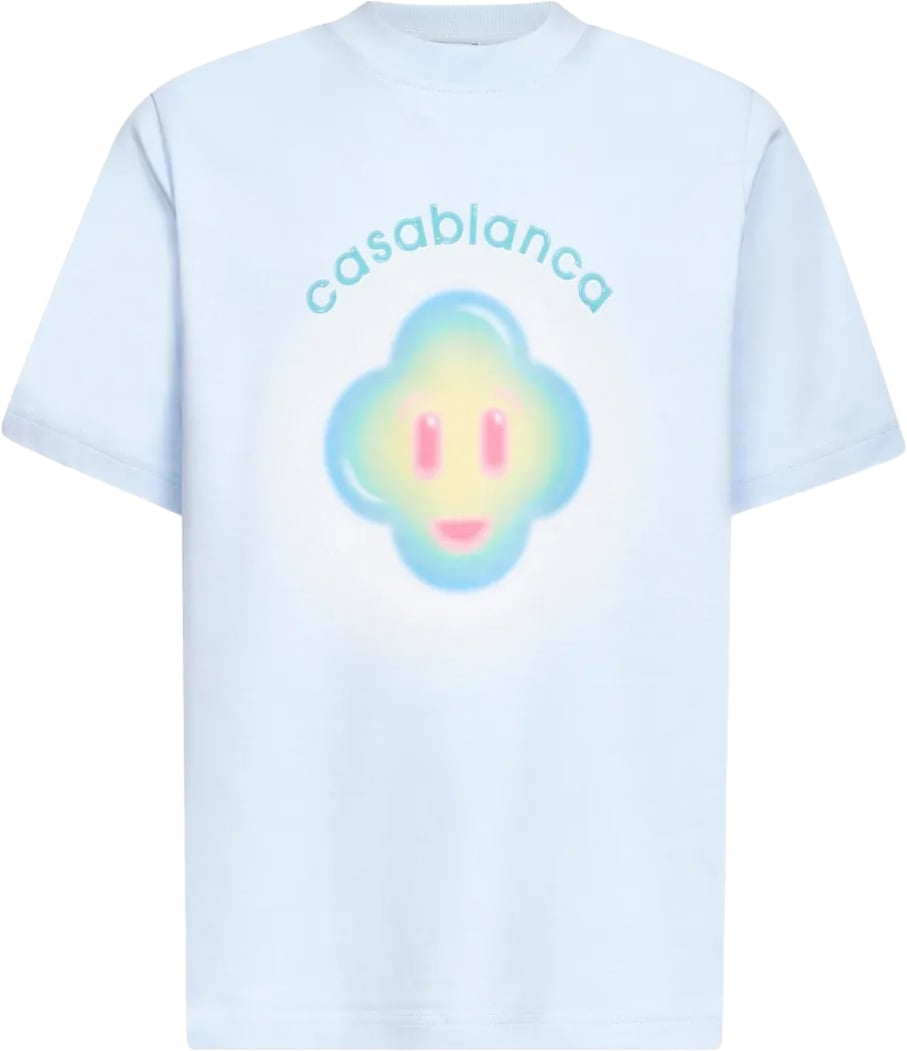 Casablanca t-shirt licht blauw Blauw