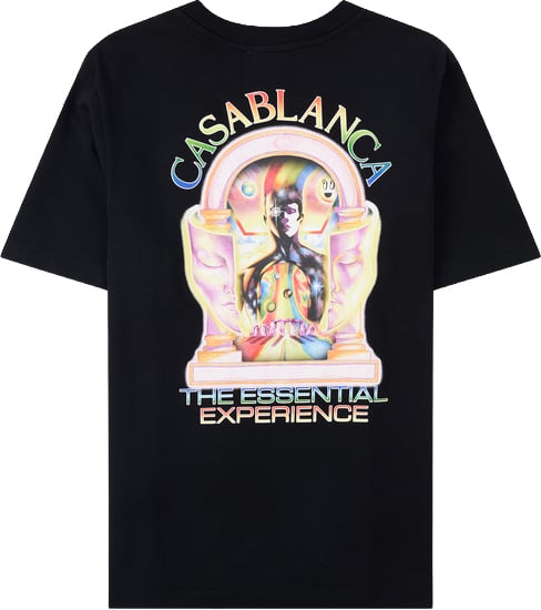 Casablanca t-shirt print Zwart