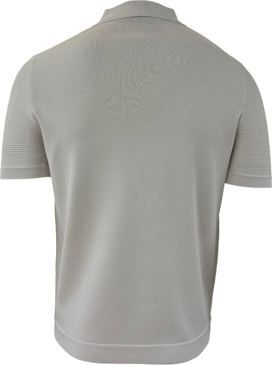Genti Polo no buttons off-white Wit