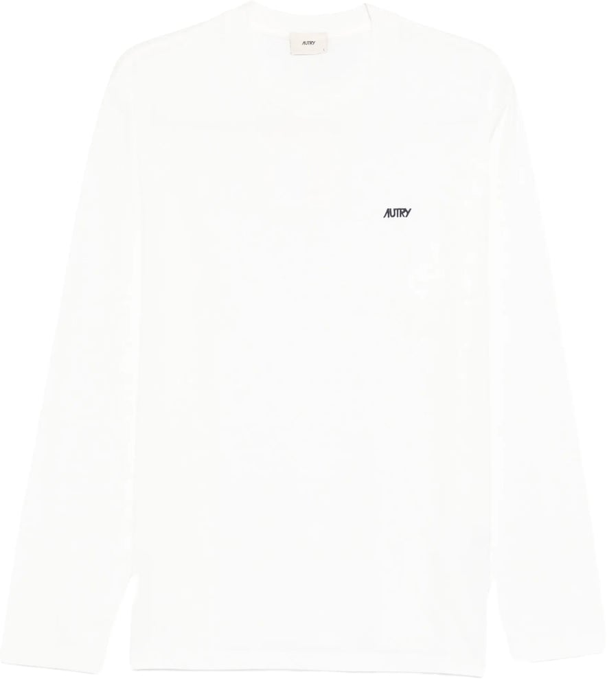 Autry t-shirt lange mouwen wit Wit