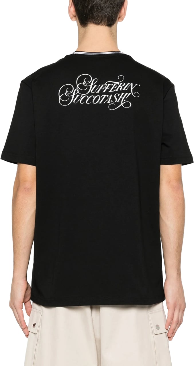 Iceberg T-shirt Black Sylvester Zwart
