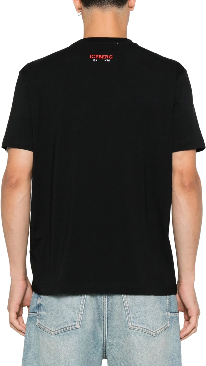 Iceberg T-shirt Black Zwart