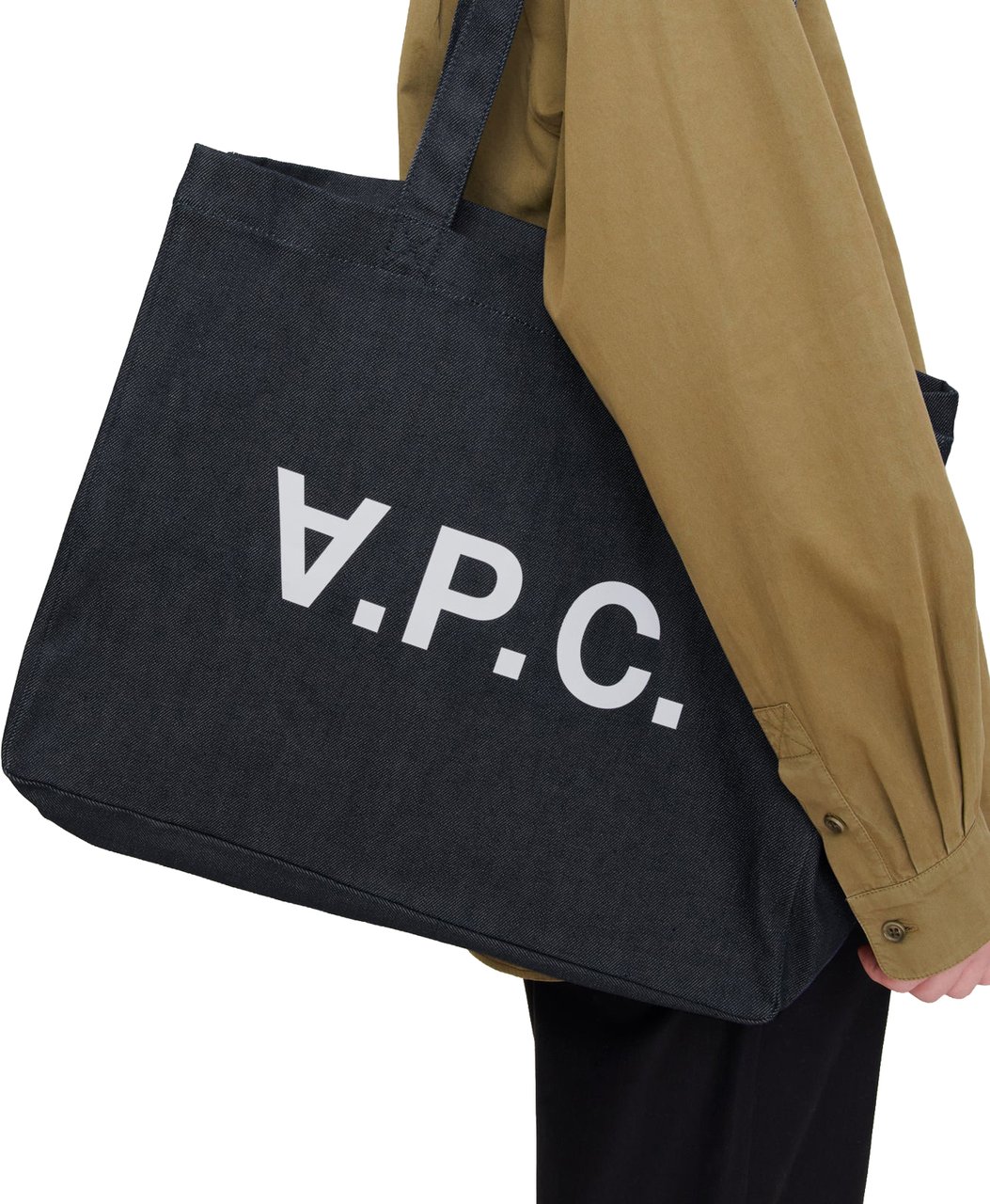 A.P.C. tote bag blue Blauw