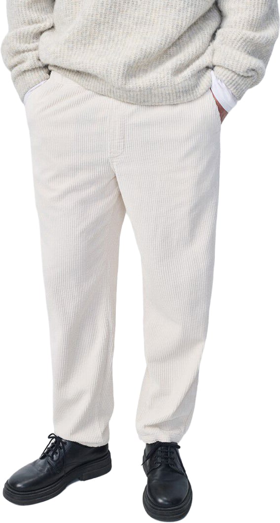 American Vintage broek velours ecu Wit