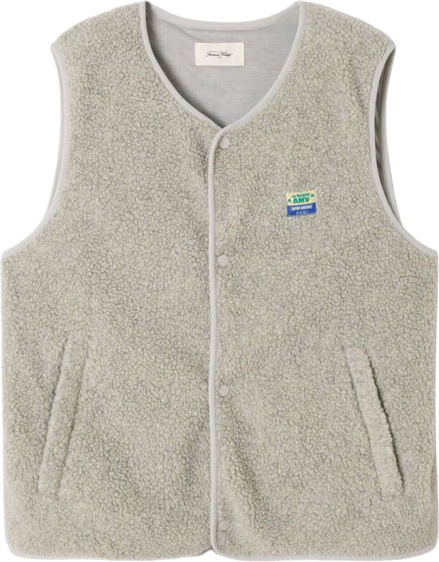 American Vintage gilet hoktown polar melange Grijs