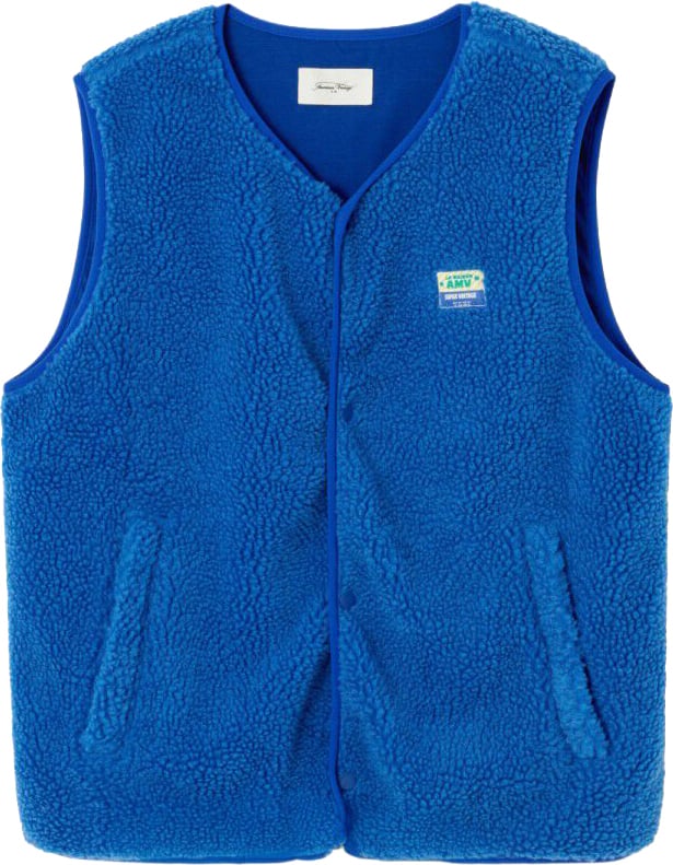 American Vintage gilet blauw hoktown Blauw