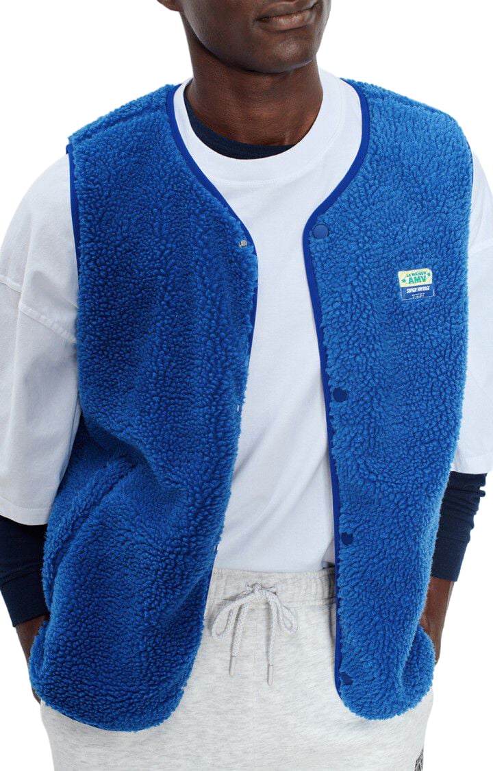 American Vintage gilet blauw hoktown Blauw