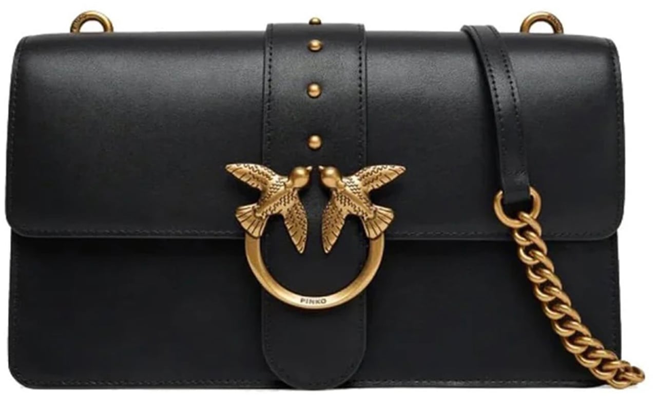 Pinko Bags Neroantique Gold Zwart