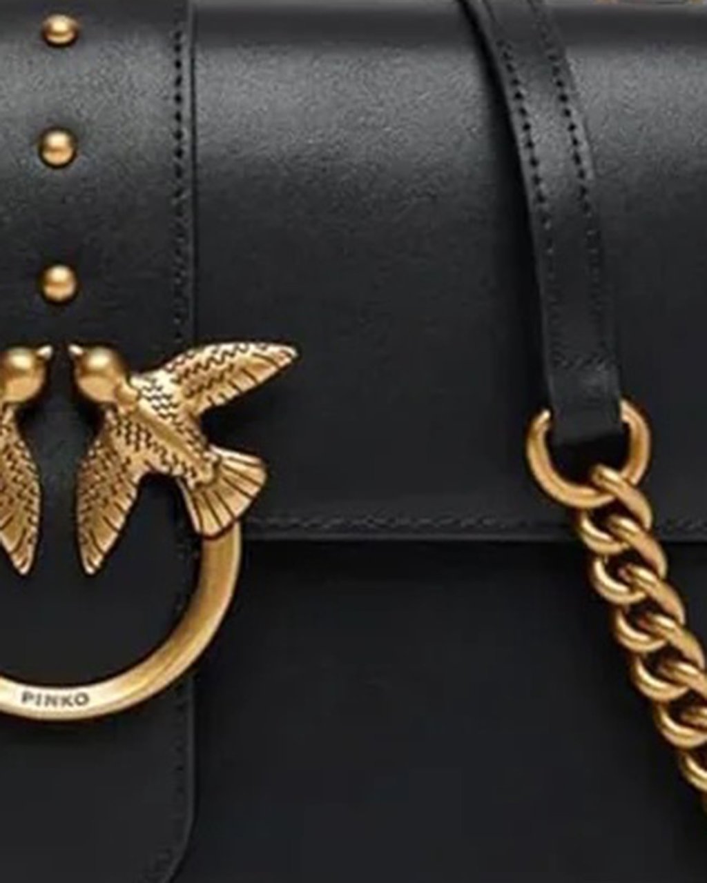 Pinko Bags Neroantique Gold Zwart