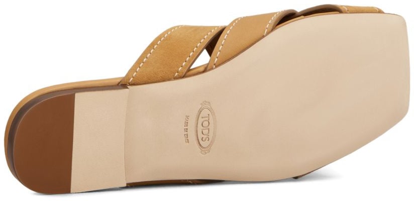 Tod's Flat Shoes Marrone Beige