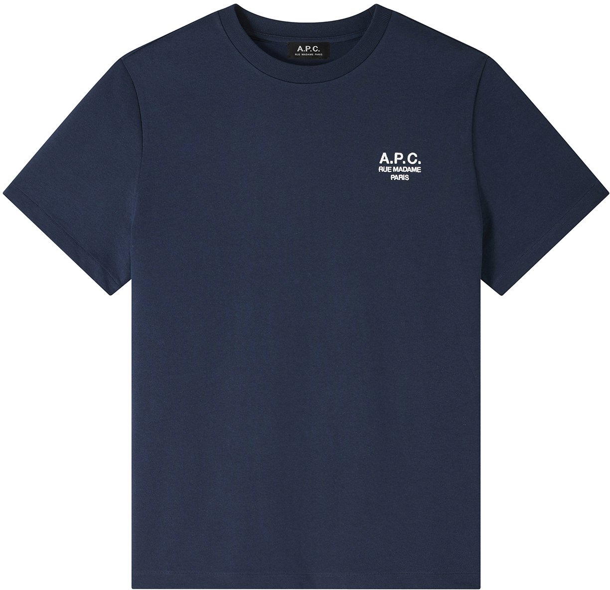 A.P.C. T-shirt Rue Madame donkerblauw Blauw