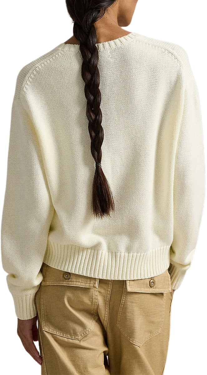 Ralph Lauren Trui Polo Bear ecru Neutraal