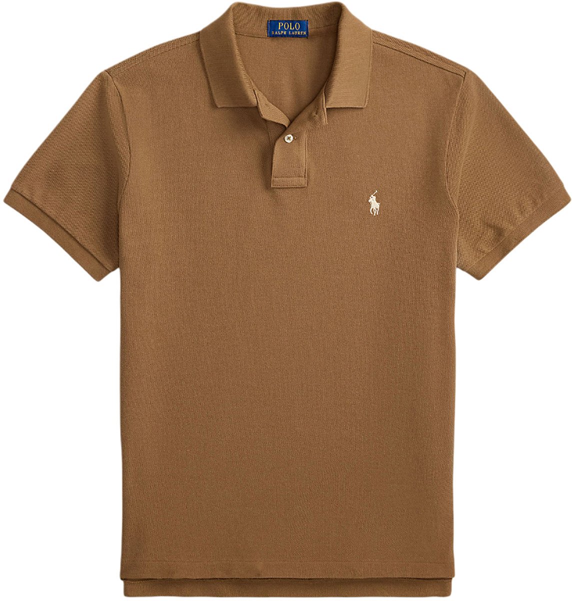 Ralph Lauren Polo custom slim fit bruin Bruin