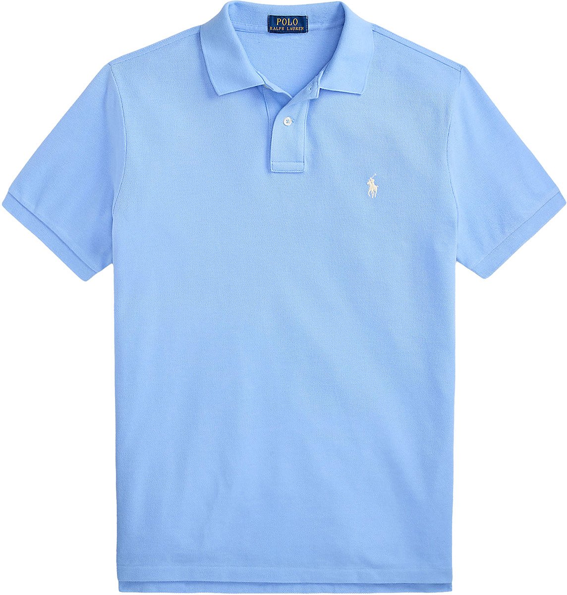 Ralph Lauren Polo custom slim fit lichtblauw Blauw