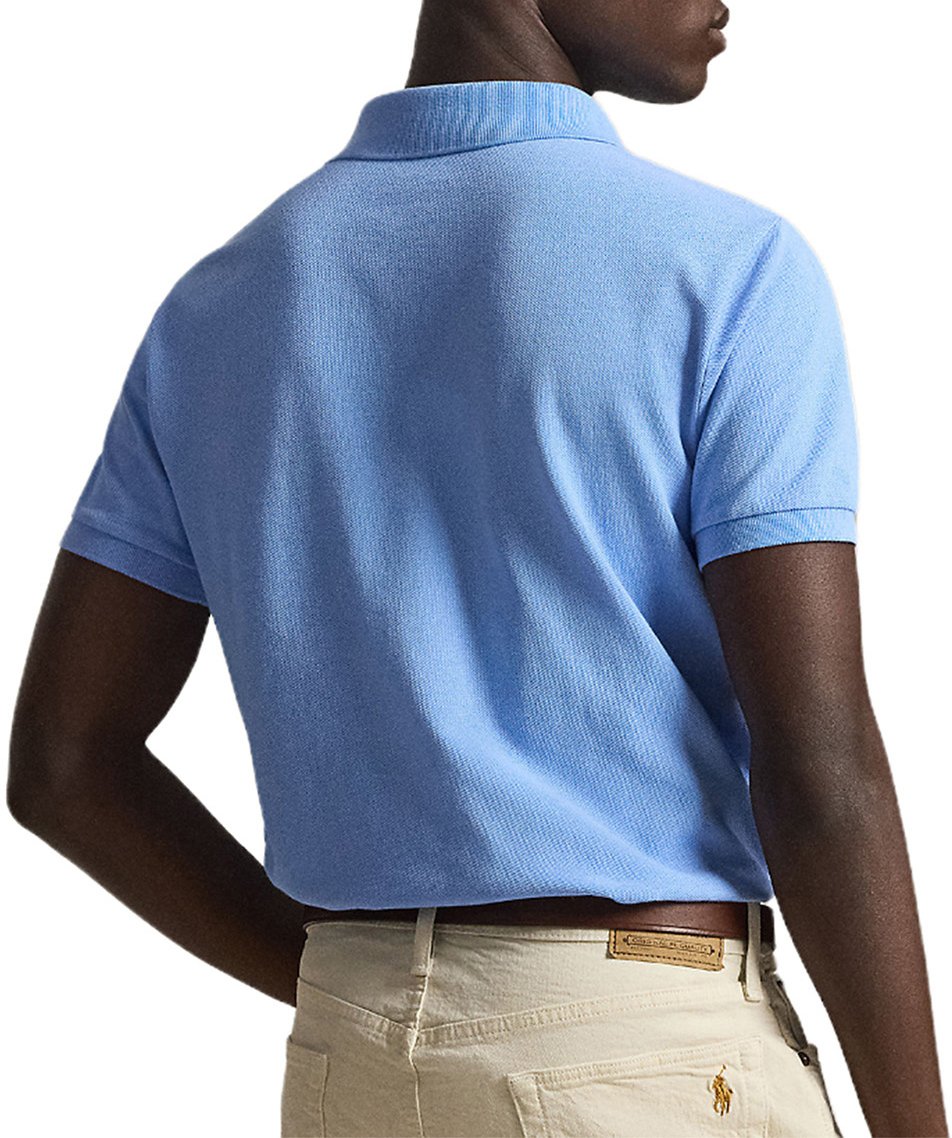 Ralph Lauren Polo custom slim fit lichtblauw Blauw