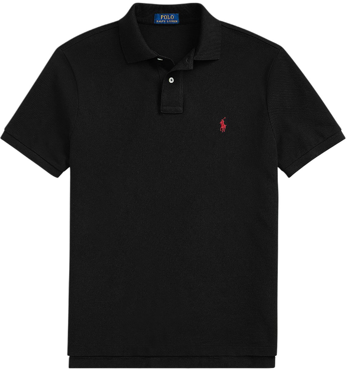 Ralph Lauren Polo custom slim fit zwart Zwart