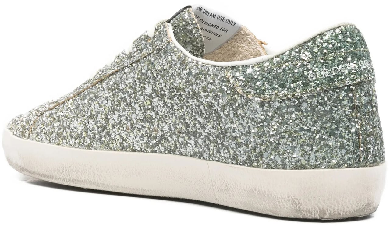 Golden Goose Sneakers Platinum / Green Metallic