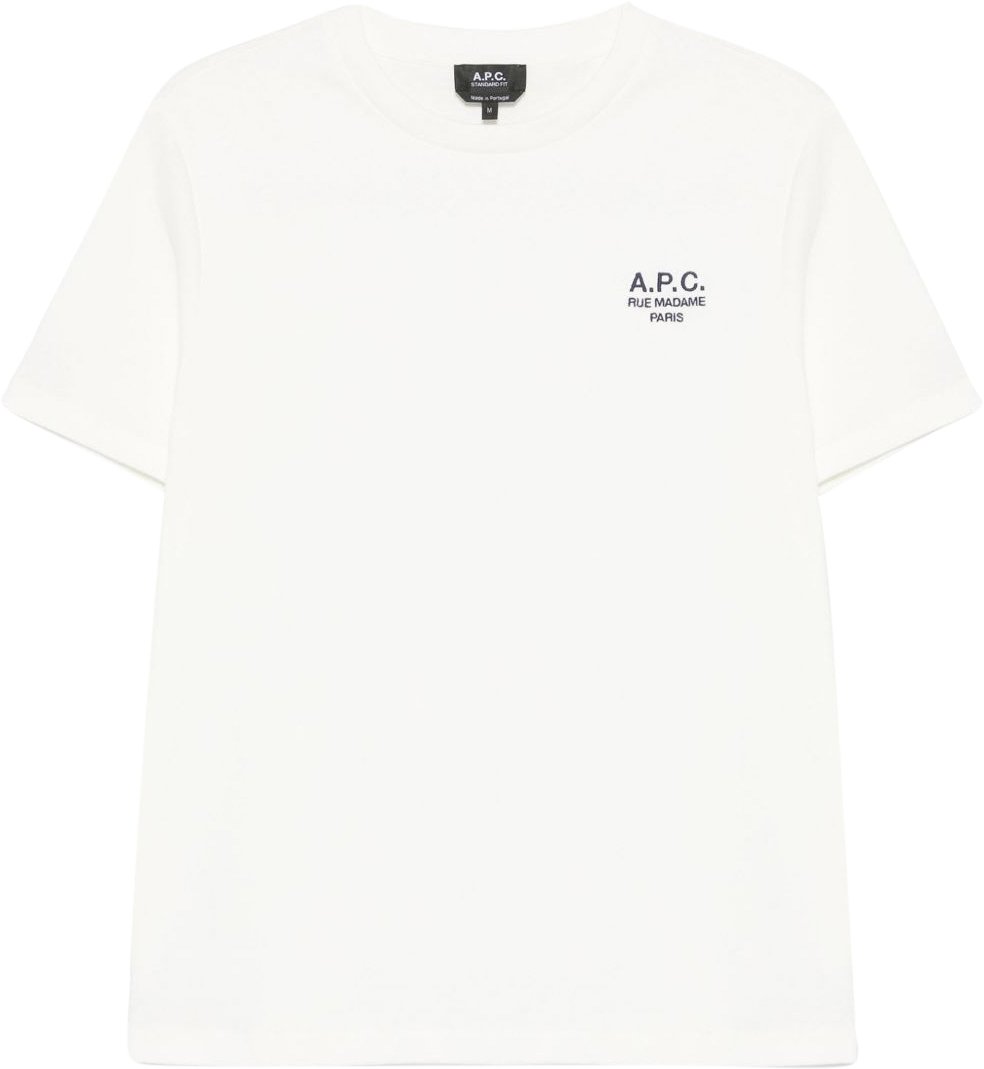 A.P.C. t shirt a logo brode Beige