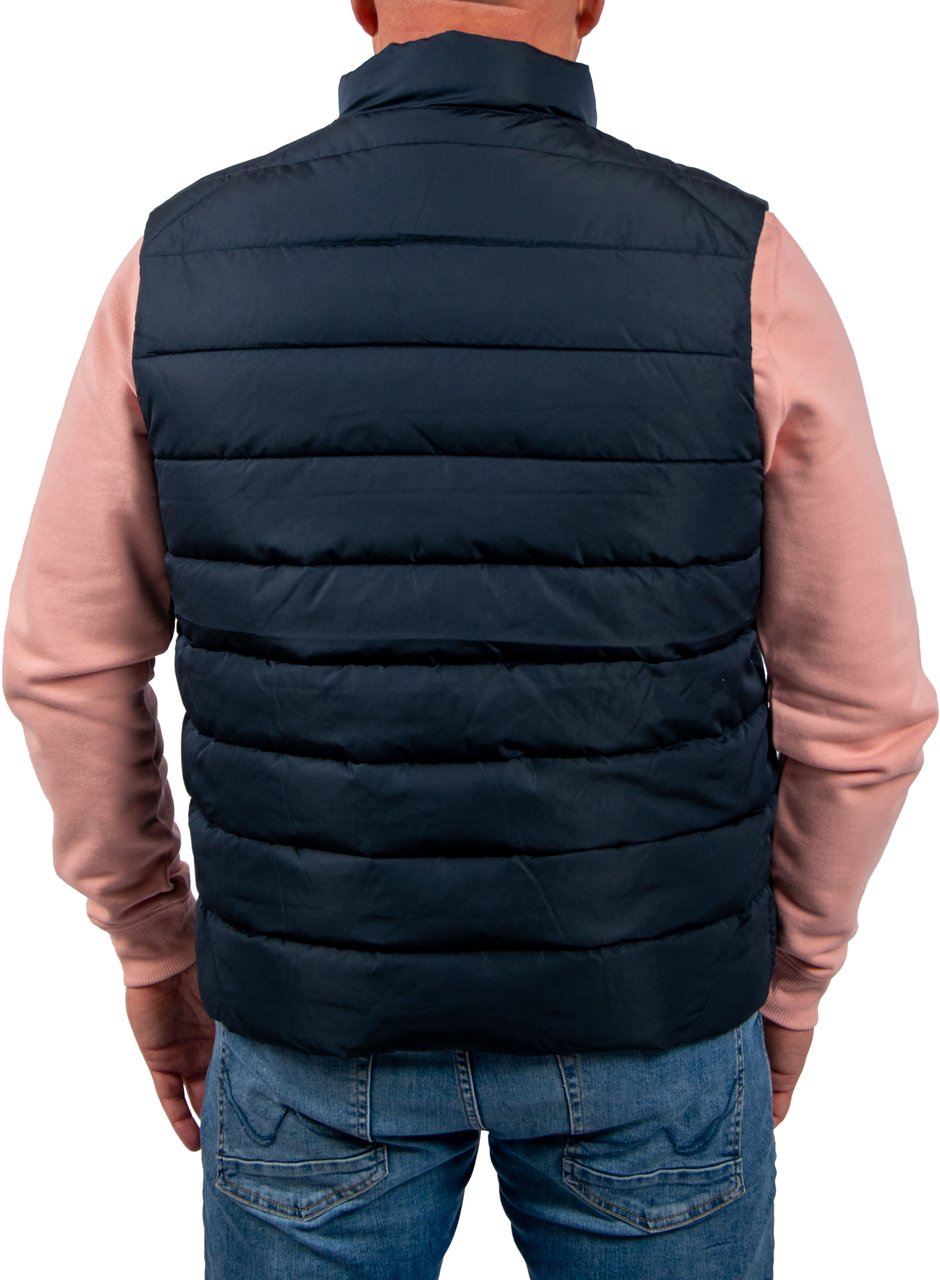 Lyle & Scott Lyle&scott Quilted Gilet Bodywarmers Donkerblauw Jk2401v Blauw