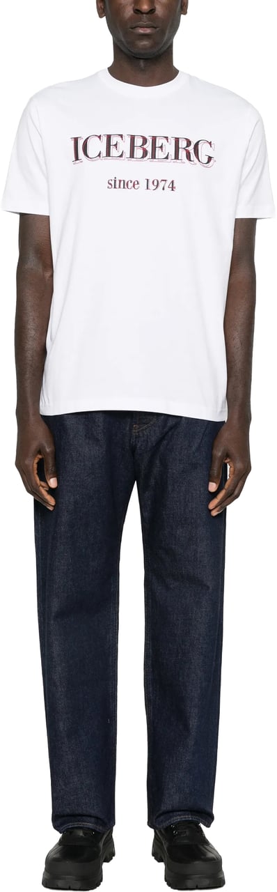 Iceberg Logo T-shirt White Wit