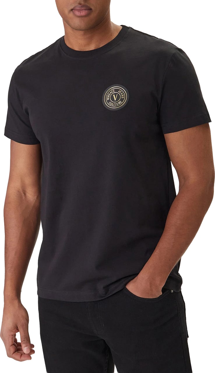 Versace Jeans Couture Logo T-shirt Black Zwart