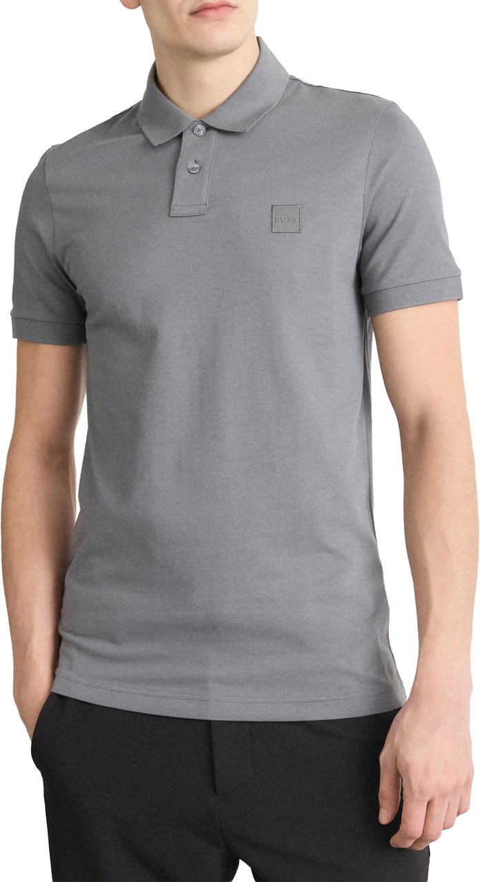 Boss Passenger Polo Open Grey Grijs