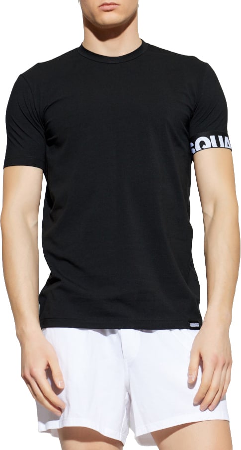 Dsquared2 T-shirt Black/White Zwart